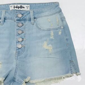 sz 7 - New Indigo Reign Juniors' Cut-Off Denim Shorts